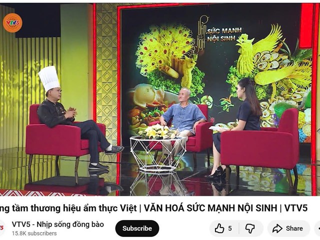 Nâng tầm thương hiệu ẩm thực Việt  VĂN HOÁ SỨC MẠNH NỘI SINH  VTV5